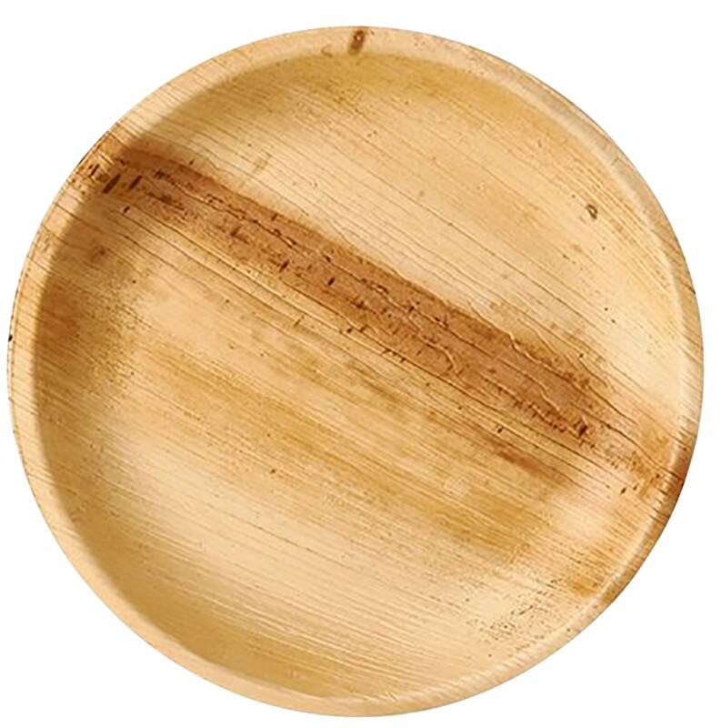 PAPSTAR Wegwerpeetbord Palmblad 230 mm Crème 25 Stuks