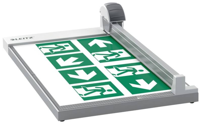 Leitz Precision Office Rolsnijmachine 9028 A3 420 mm Intrekbaar Roterend mes Recht, golvend en geperforeerde snede Grijs 15 vel