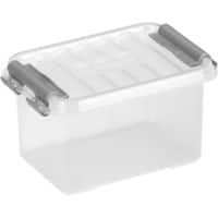 Boîte de rangement en plastique Sunware Q Line Transparent 0,4 litre 62 (h) x 118 (l) x 77 (p) mm 6 unités