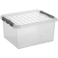 sunware Q-Line Opbergdoos 36 l Transparant 40 x 50 x 26 cm 6 Stuks