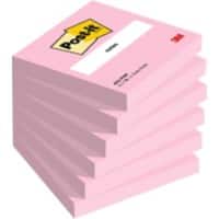 Post-it Gekleurde memoblaadjes 654-PNK Roze 76 x 76 (B x H) mm