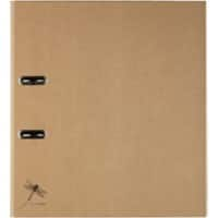 Classeur à levier PAGNA Pure A4 75 mm Brun clair 2 anneaux Carton Mat