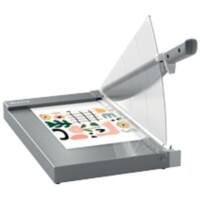 Cisaille Leitz Precision Office Pro 9023 A4+ 381 mm Lame en acier inoxydable Plateau de découpe en verre premium guide lumineux EdgeGlow Gris 25 feuilles