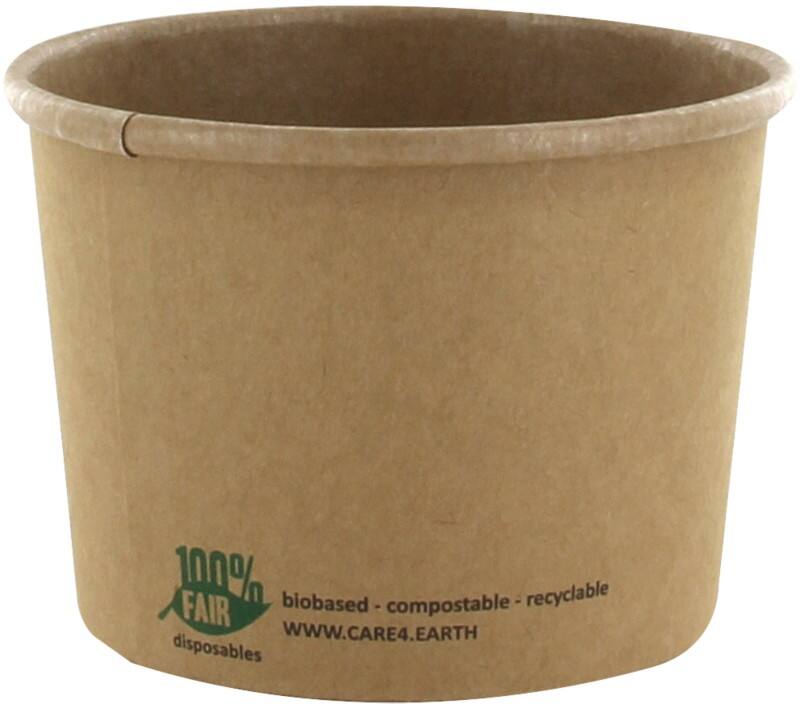 PAPSTAR pure Soepkop Karton Bruin 87265 25 Stuks