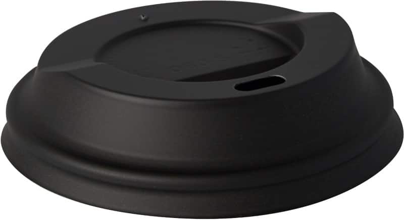 PAPSTAR pure Deksel CPLA (Gekristalliseerd polymelkzuur) Zwart 88010 50 Stuks