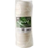 PAPSTAR Wegwerpdeksel Suikerriet Wit 50 Stuks