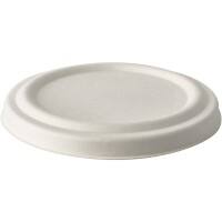 PAPSTAR Wegwerpdeksel Suikerriet Wit 50 Stuks