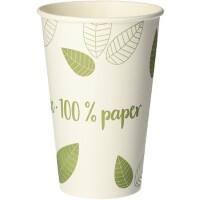 Gobelet PAPSTAR Jetable Papier 300 ml Vert 50 unités