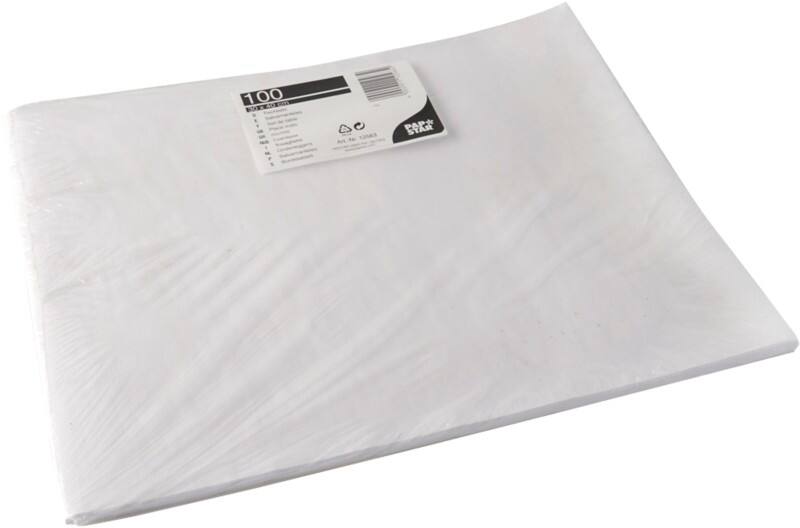 PAPSTAR Tafellaken 40 x 30 cm Papier Wit 100 Stuks
