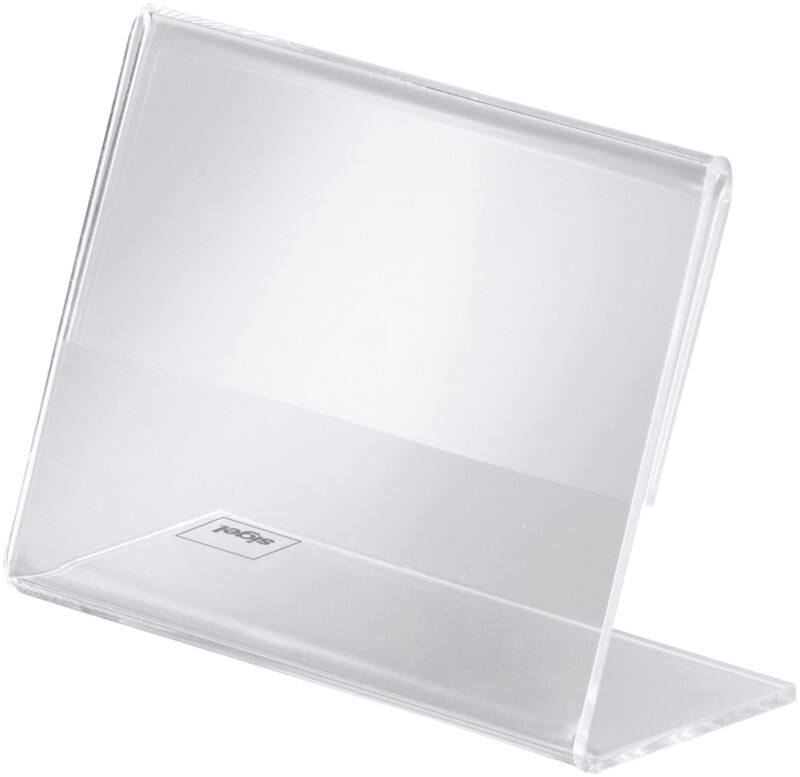 Sigel Bordhouder 60 x 90 mm 9 (B) x 3,7 (D) x 6,5 (H) cm Transparant 10 Stuks