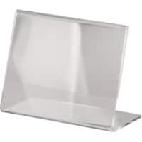 Porte-visuel Sigel Sur table A7 1 compartiment Autoportant 10,5 (l) x 3,8 (p) x 7,7 (h) cm Transparent