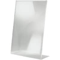 Porte-visuel Sigel A3 En forme de L 30 (l) x 11 (p) x 42,5 (h) cm Transparent