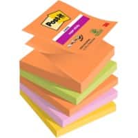Post-it Sticky Z-Notes Boost Kleurenassortiment 90 Vellen Pak van 5