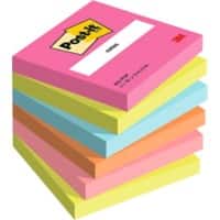 Post-it Sticky Notes Poptimistic 76 X 76 mm Kleurenassortiment 100 Vellen Pak van 6