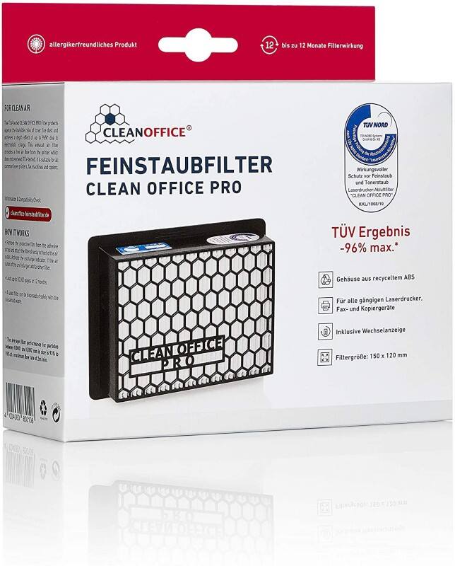 Clean Office Pro Fijnstoffilter 8301010 Wit 16 x 13 x 6 cm