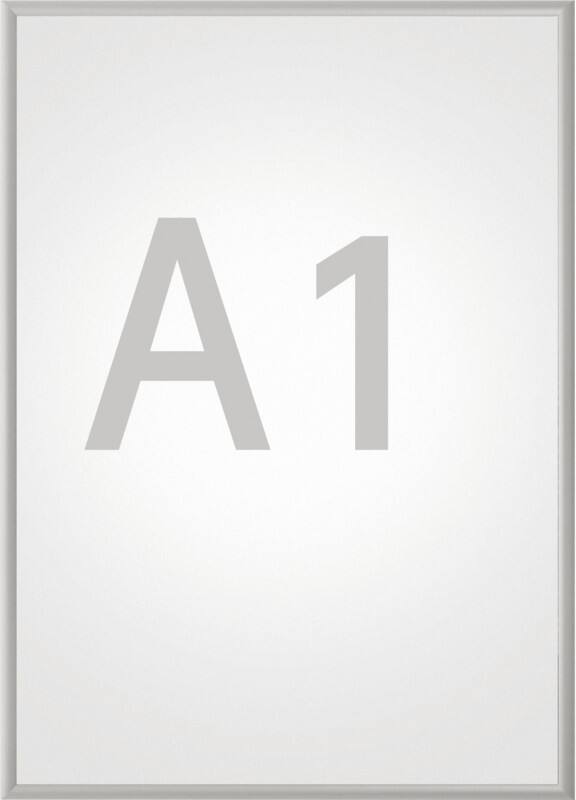 Cadre d’affichage Maul MAULstandard A1 Aluminium Argenté