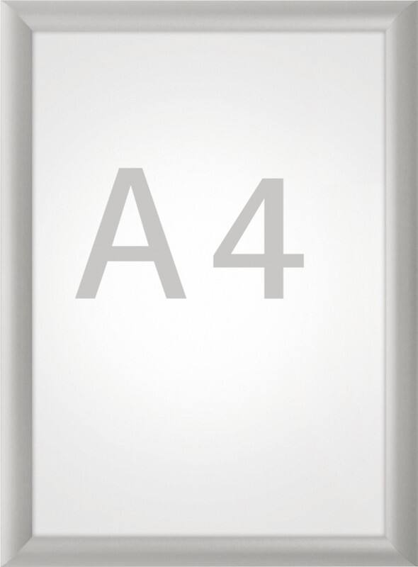 Cadre d’affichage Maul MAULstandard A4 Aluminium Argenté