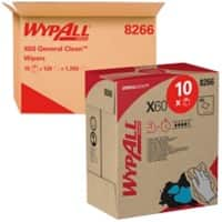 WYPALL schoonmaakdoeken X60 Wit. 42,7 x 31,8cm 10 stuks 126 vellen