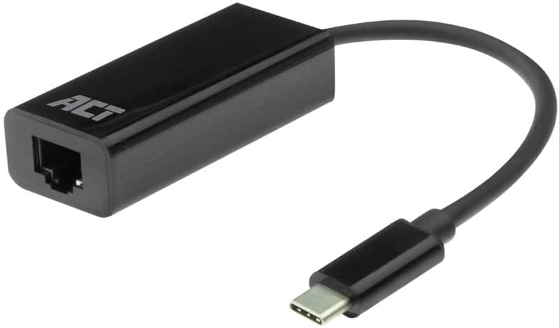 ACT Netwerk-adapter USB-C Gigabit AC7335 Zwart