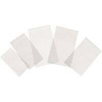 Sachets à fermeture zip avec bandes d’écriture blanches Tenza ODB221 Transparent 100 mm x 70 mm 1 000 unités