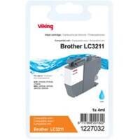 Viking LC3211C compatibele Brother inktcartridge cyaan