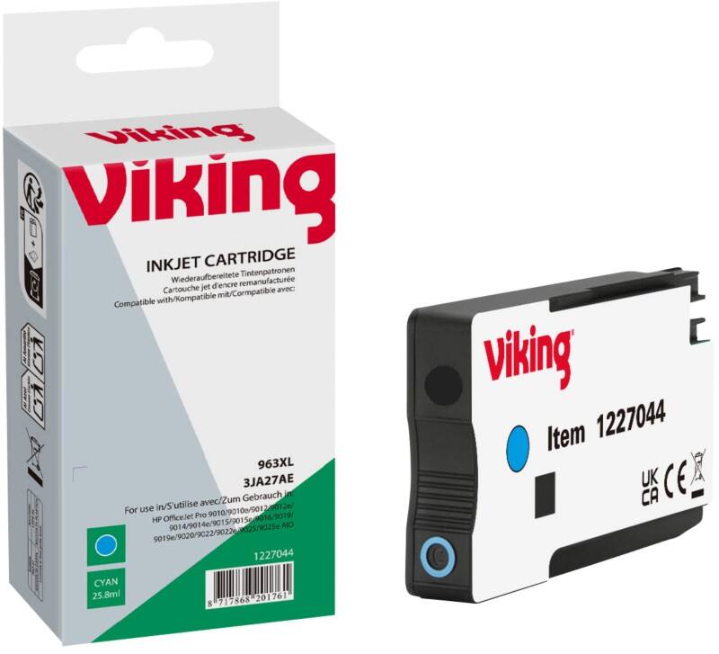 Viking 963XL compatibele HP inktcartridge HP3JA27AE cyaan