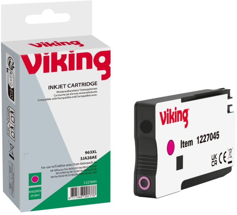 Viking 963XL compatibele HP inktcartridge HP3JA28AE magenta