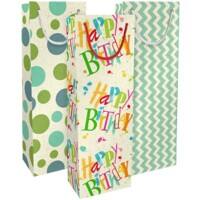 Sacs cadeau Braun & Company Papier Assortiment 120 mm (l) 4064-22412 / 4064-22409 / 4064-22420 3 unités