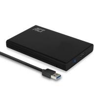 Boîtier USB ACT 3.2 Gen1 (USB 3.0) sans vis pour HDD / SSD SATA 2,5 pouces