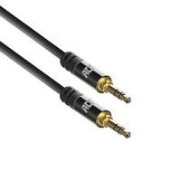 Câble audio ACT stéréo de haute qualité Prise jack 3,5 mm mâle - mâle 5 mètres
