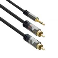 Câble ACT de connexion audio de 3,5 mm vers 2x RCA de 1,5m de long