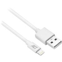 Câble USB-A vers connecteur Lightning ACT AC3011 1 m Blanc