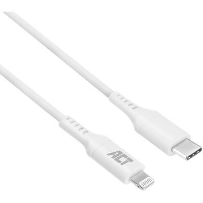 ACT USB-C naar Lightning oplaad- en datakabel 1 m MFI gecertificeerd