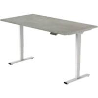 euroseats Zit-sta-bureau Grijs, wit 1.400 x 800 x 625 - 1.275 mm