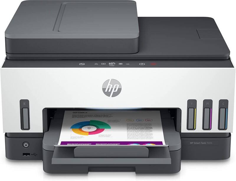 Imprimante multifonction HP Smart Tank 7605 A4 Jet d'encre 4-en-1