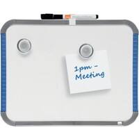 Nobo Mini magnetisch whiteboard kleefstof QB05142ASTD gelakt staal gekleurd Slim Frame 280 x 220 mm wit