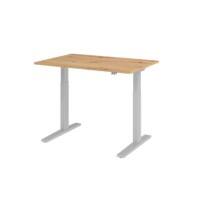 Hammerbacher VXMKA Elektrisch hoogteverstelbaar Zit-sta-bureau Eiken C-Voet 1,200 (B) x 800 (D) x 1,200 (H) mm Spaanplaat, Staal