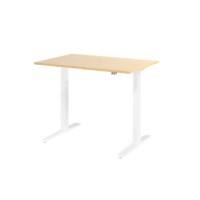 Hammerbacher VXMKA Elektrisch hoogteverstelbaar Zit-sta-bureau Ahorn C-Voet 1,200 (B) x 800 (D) x 1,200 (H) mm Spaanplaat, Staal