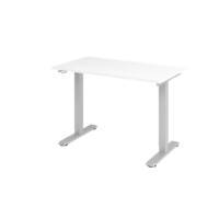 Hammerbacher VXMST Elektrisch hoogteverstelbaar Zit-sta-bureau Wit T-Voet 1,200 (B) x 672 (D) x 1,200 (H) mm Spaanplaat, Staal