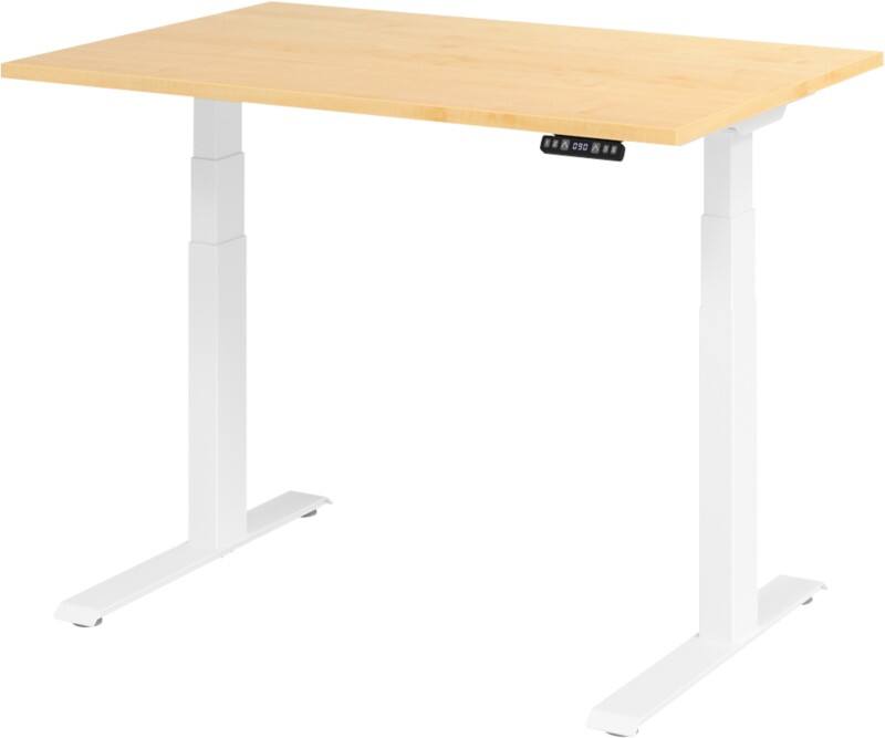 Hammerbacher VXDKB Elektrisch hoogteverstelbaar Zit-sta-bureau Ahorn C-Voet 1,200 (B) x 800 (D) x 1,290 (H) mm Spaanplaat, Staal