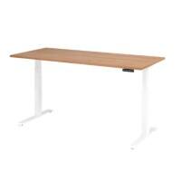 Hammerbacher VXDKB Elektrisch hoogteverstelbaar Zit-sta-bureau Walnoot C-Voet 1.800 (B) x 800 (D) x 1.290 (H) mm Spaanplaat, Staal