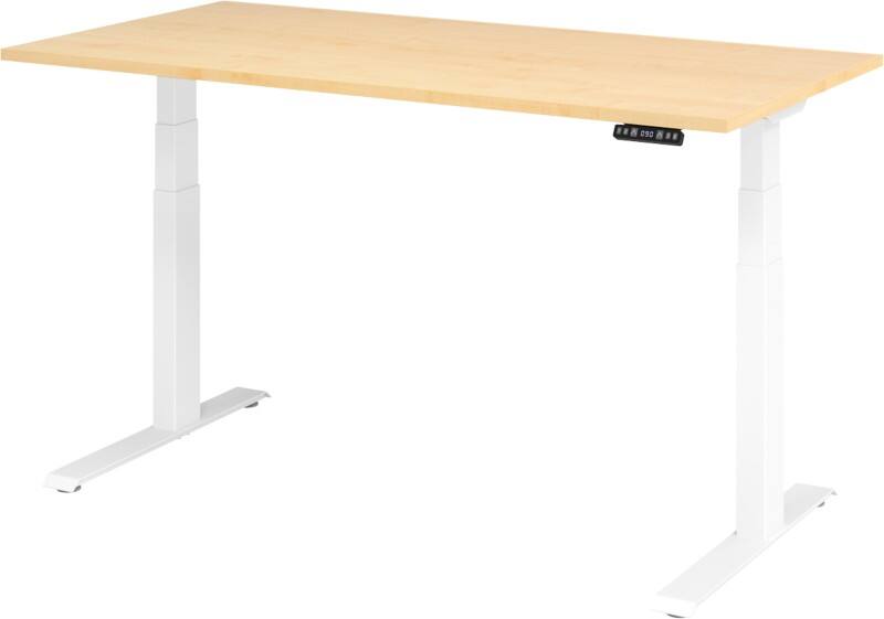 Hammerbacher VXDKB Elektrisch hoogteverstelbaar Zit-sta-bureau Ahorn C-Voet 1.600 (B) x 800 (D) x 1.290 (H) mm Spaanplaat, Staal