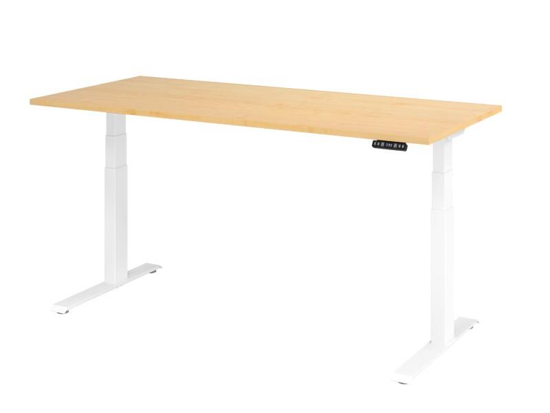Bureau assis-debout Hammerbacher VXDKB Hauteur ajustable électriquement Érable C-Pied 1800 (L) x 800 (P) x 1290 (H) mm Acier, Aggloméré