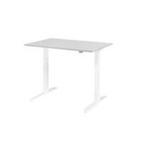 Hammerbacher VXMKA Elektrisch hoogteverstelbaar Zit-sta-bureau Grijs C-Voet 1,200 (B) x 800 (D) x 1,200 (H) mm Spaanplaat, Staal