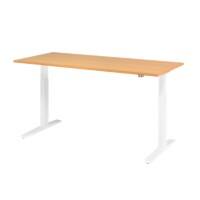 Hammerbacher VXMKA Elektrisch hoogteverstelbaar Zit-sta-bureau Beuken C-Voet 1,800 (B) x 800 (D) x 1,200 (H) mm Spaanplaat, Staal