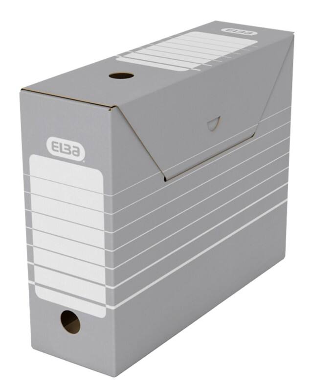 Boîte d'archivage ELBA Tric Gris 9,5 x 26,5 x 34 cm Carton 50 Unités