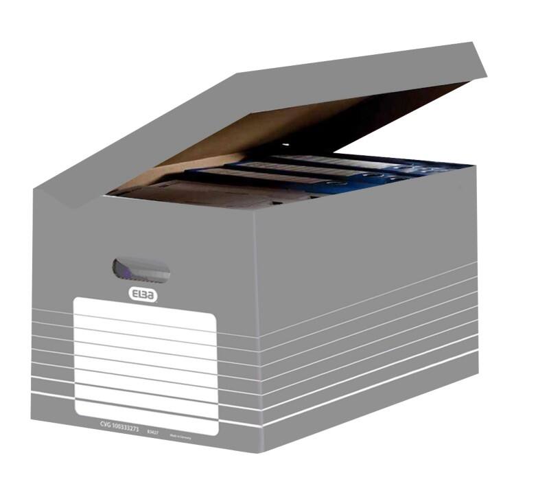 ELBA Tric Karton Archiefdoos Grijs 45 x 34,5 x 35 cm 10 Stuks