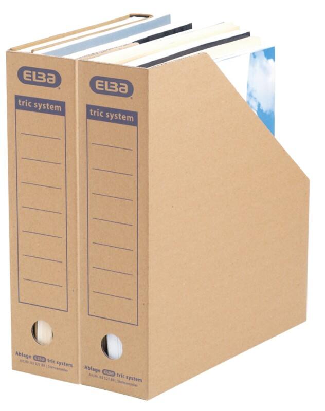 ELBA Tric Karton Tijdschriftencassette Bruin 12 Stuks