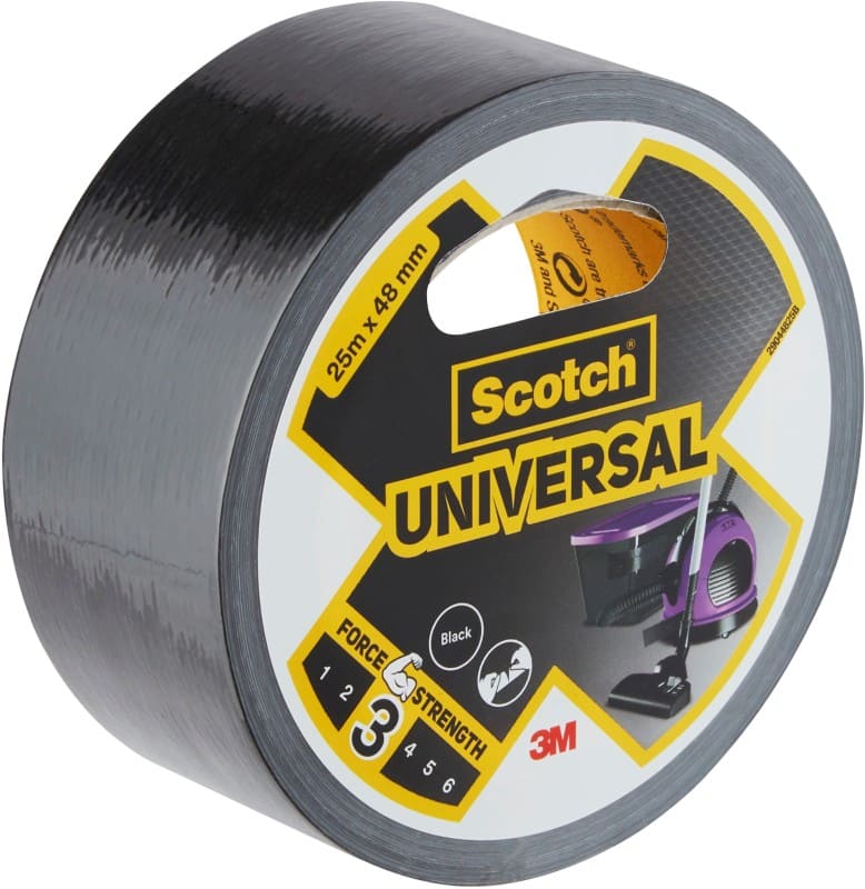 Scotch Universal Ducttape Zwart 48 mm x 25 m