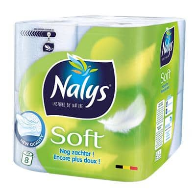 Nalys Soft Toiletpapier 2-laags 418399 8 Rollen à 130 Vellen